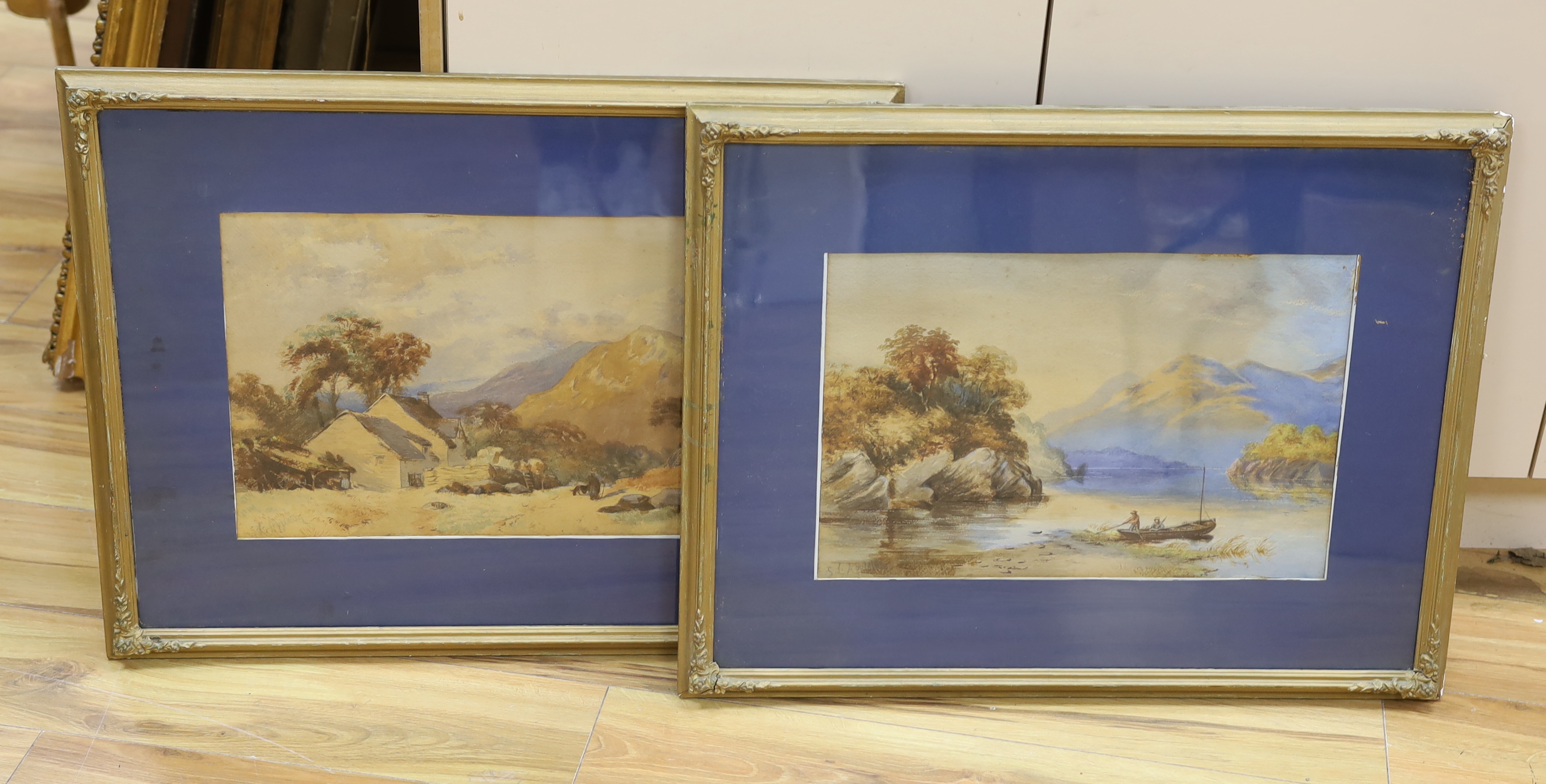 S. L. Appleton, pair of watercolours, Mountainous landscapes, each signed, 30 x 45cm